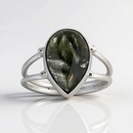 Anello in argento con Serafinite (Bali Barong)