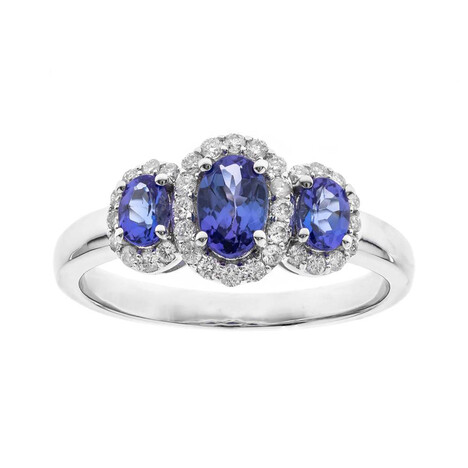 Anello in oro con Tanzanite AAA