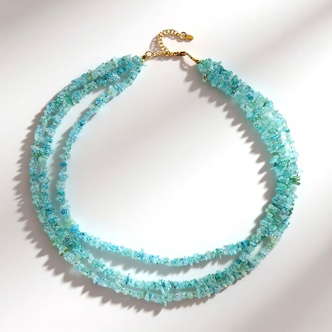 Collana in argento con Acquamarina Brasiliana