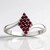 Bague en argent et Rubis du Mozambique