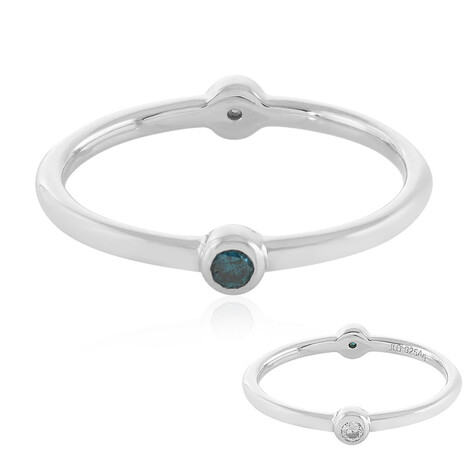 Anello in argento con Diamante I2 (H)