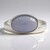 Anello in argento con Agata Blu (MONOSONO COLLECTION)
