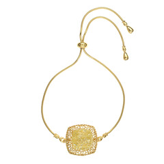 Brazalete en plata con Ámbar báltico limón (dagen)