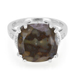 Anillo en plata con Cuarzo Dinosaurio