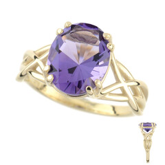 Bague en or et Améthyste