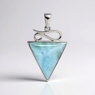 Pendentif en argent et Larimar