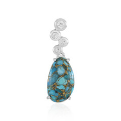 Ciondolo in argento con Turchese Ramato Blu Mohave (Faszination Türkis)