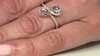 Gouden ring met een AAA Braziliaanse Aquamarijn