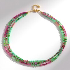 Collana in argento con Rubino Mozambico (Riya)