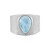 Larimar-Silberring (MONOSONO COLLECTION)