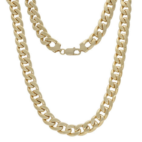 Silber-Panzerkette - 53,9 g - 50 cm - vergoldet