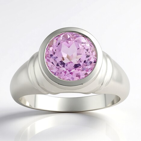 Anello in argento con Kunzite (Pallanova)