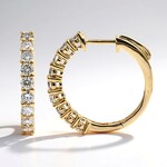 Boucles d'oreilles en or et Diamant SI2 (H) (CIRARI)