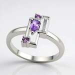 Anello in argento con Zircone
