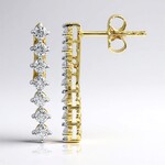Orecchini in argento con Diamante VS1 (G) (Annette)