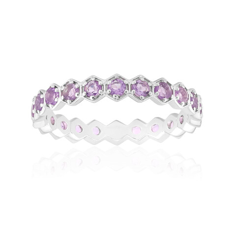 Bague en argent et Améthyste