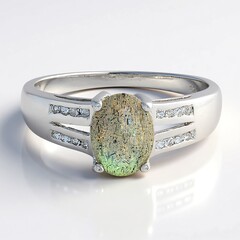 Bague en argent et Labradorite