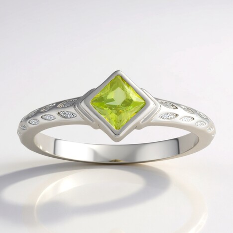 Anello in argento con Sfene