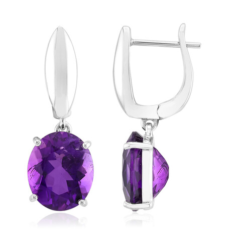 Orecchini in argento con Ametista Zambiana