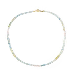 Zilveren halsketting met berillen