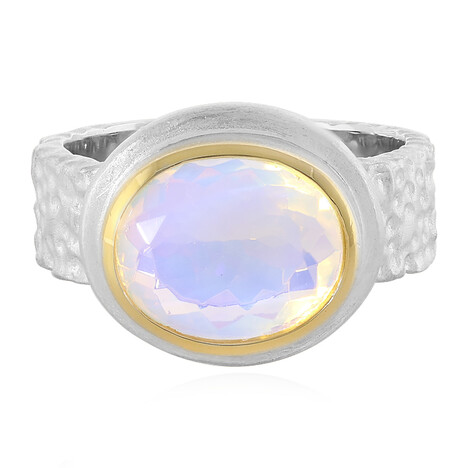 Anello in argento con Opale di Welo (MONOSONO COLLECTION)