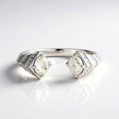 Anello in oro con Diamante I2 (H) (de Melo Gold)