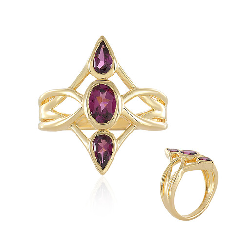 Rhodolith-Silberring