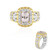 Anillo en plata con Morganita de Brasil (Gems en Vogue)