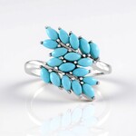 Anello in argento con Turchese Sleeping Beauty (Faszination Türkis)