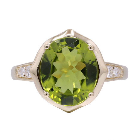 Gouden ring met een Dashine Peridoot (CIRARI)