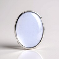 Ciondolo in argento con Calcedonio Blu (MONOSONO COLLECTION)