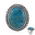 Anillo en plata con Turquesa azul del Mohave Kingman (Art of Nature)