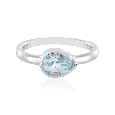 Anello in argento con Topazio Blu Cielo