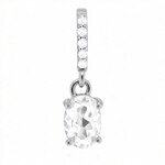 Pendentif en or et Opale hyalite du Mexique