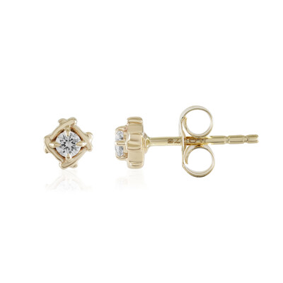 Boucles d'oreilles en or et Diamant IF (G)