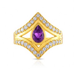 Anillo en plata con Amatista de Siberia (de Melo Essence)