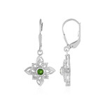 Orecchini in argento con Diopside Russo