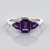 Bague en argent et Améthyste de Zambie