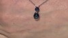 Collar en plata con Zafiro estrella azul