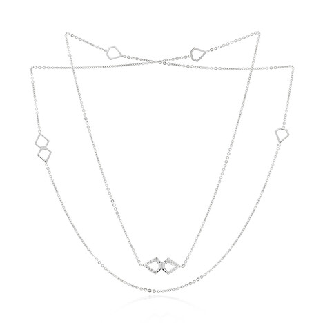 Zirkon-Silbercollier