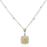 18K SI2 Yellow Diamond Gold Necklace (CIRARI)