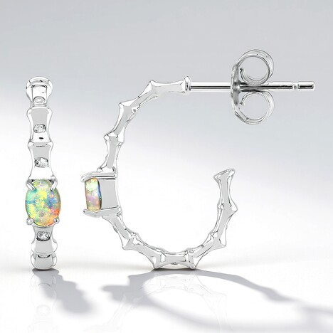 Orecchini in argento con Opale Australiano