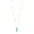 Collar en plata con Apatita azul neón