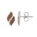 Orecchini in argento con Zircone Champagne