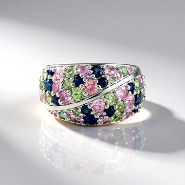 Anillo en oro con Zafiro azul (KM by Juwelo)