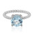 Anello in argento con Topazio Blu Cielo