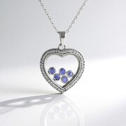 Collana in argento con Tanzanite