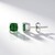 Boucles d'oreilles en argent et Apatite verte