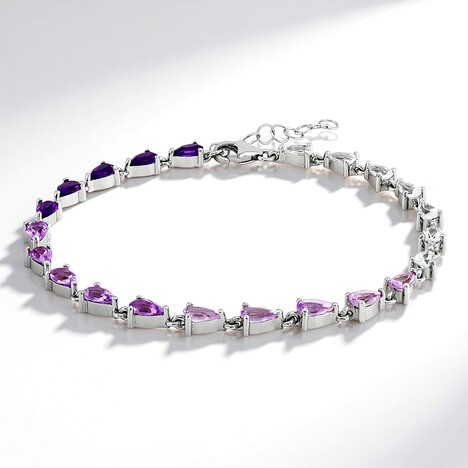 Bracciale in argento con Topazio Bianco