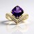 Anello in oro con Ametista (de Melo Gold)